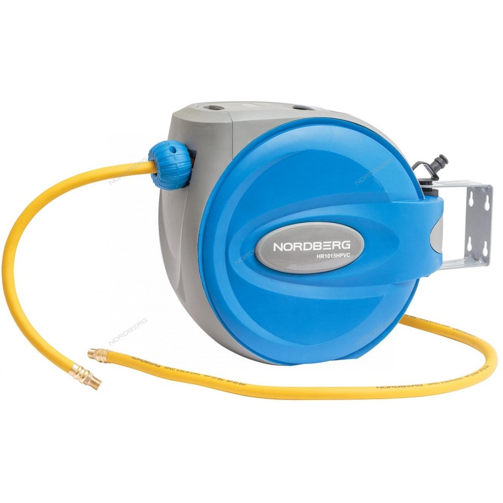 Шланг воздушный на катушке гибридный ПВХ диам. 9,5х15,5мм, 15+1м NORDBERG HR1015HPVC