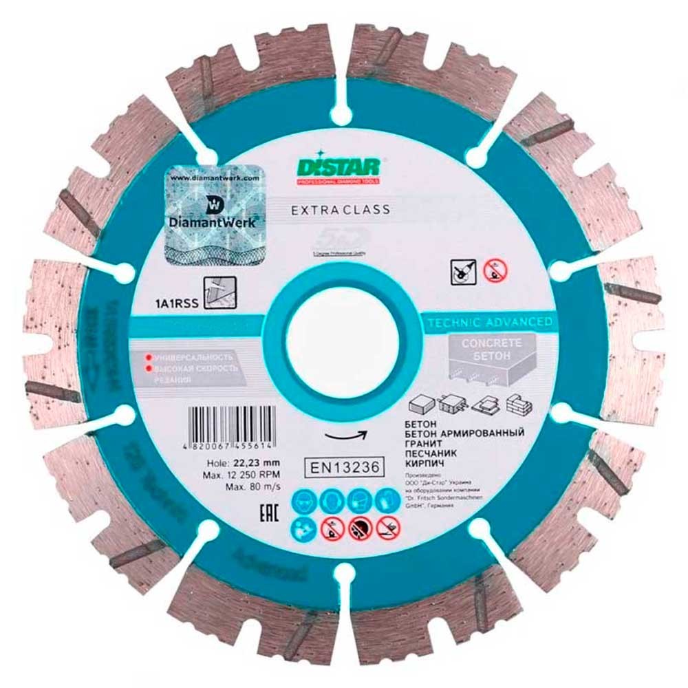 Диск алмазный по бетону, кирпичу и граниту Distar Technic Advanced 1A1RSS/C3-H 230х22.2мм (6018)