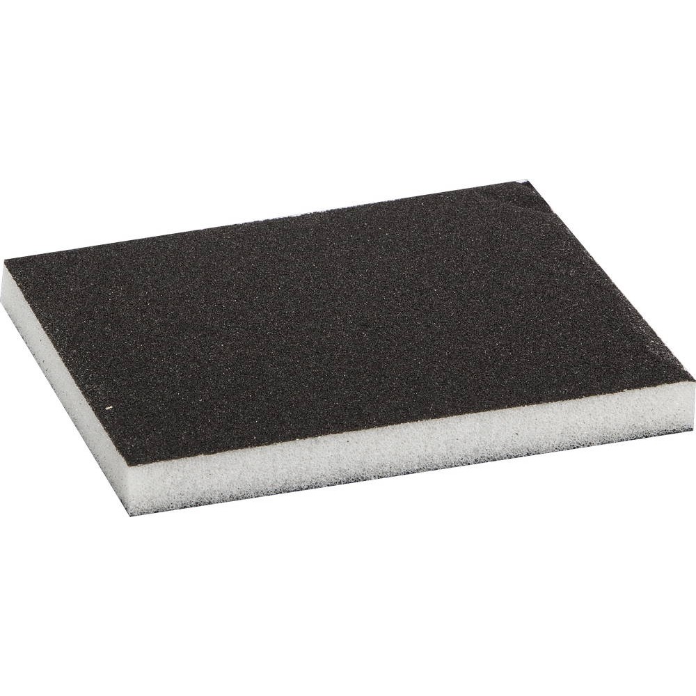 ЗУБР Р80, 123 х 98 х 12 мм, водостойкая, двухсторонняя шлифовальная губка (35614-080)