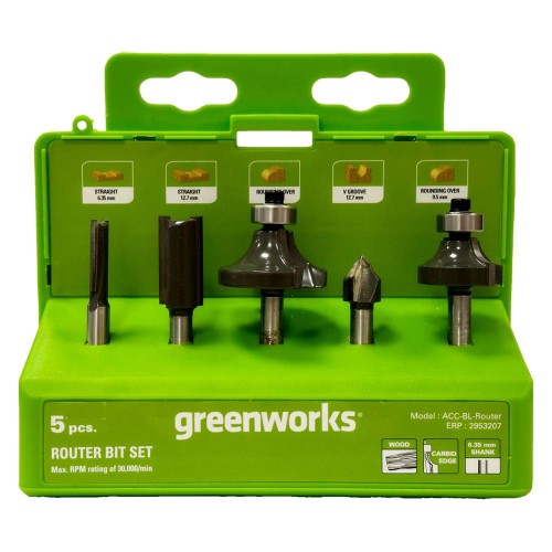 Набор фрез Greenworks 5шт (2953207)