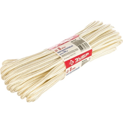 ЗУБР d 8 мм, 20 м, капроновый фал (50210-08)