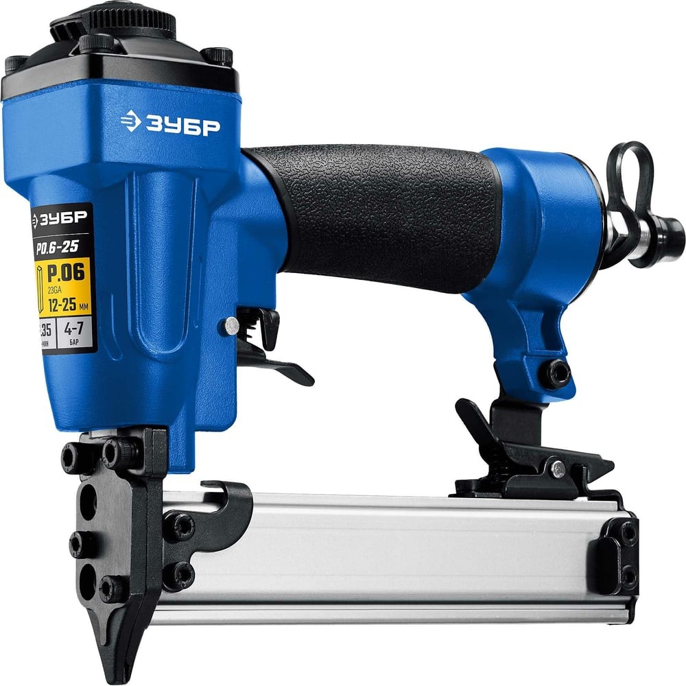 ЗУБР P0.6-25, пневматический нейлер для шпилек 23Ga, тип P0.6 (12-25 мм), Профессионал (31936)