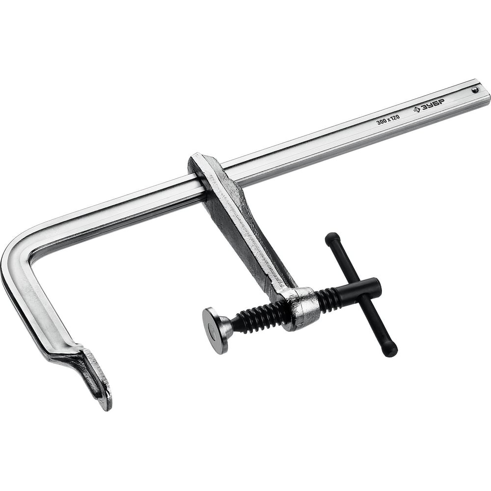 ЗУБР КС-300/120, F, 300 х 120 мм, цельнокованая струбцина F, Профессионал (32157-120-300)