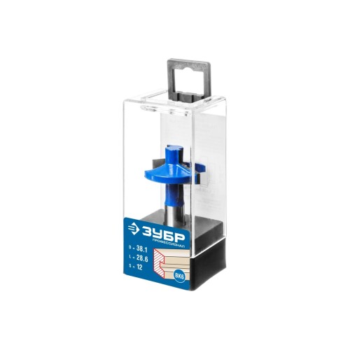 Фреза ЗУБР Профессионал пазо-шиповая наборная 38.1х28.6мм хвостовик 12мм (28731-38.1-1)