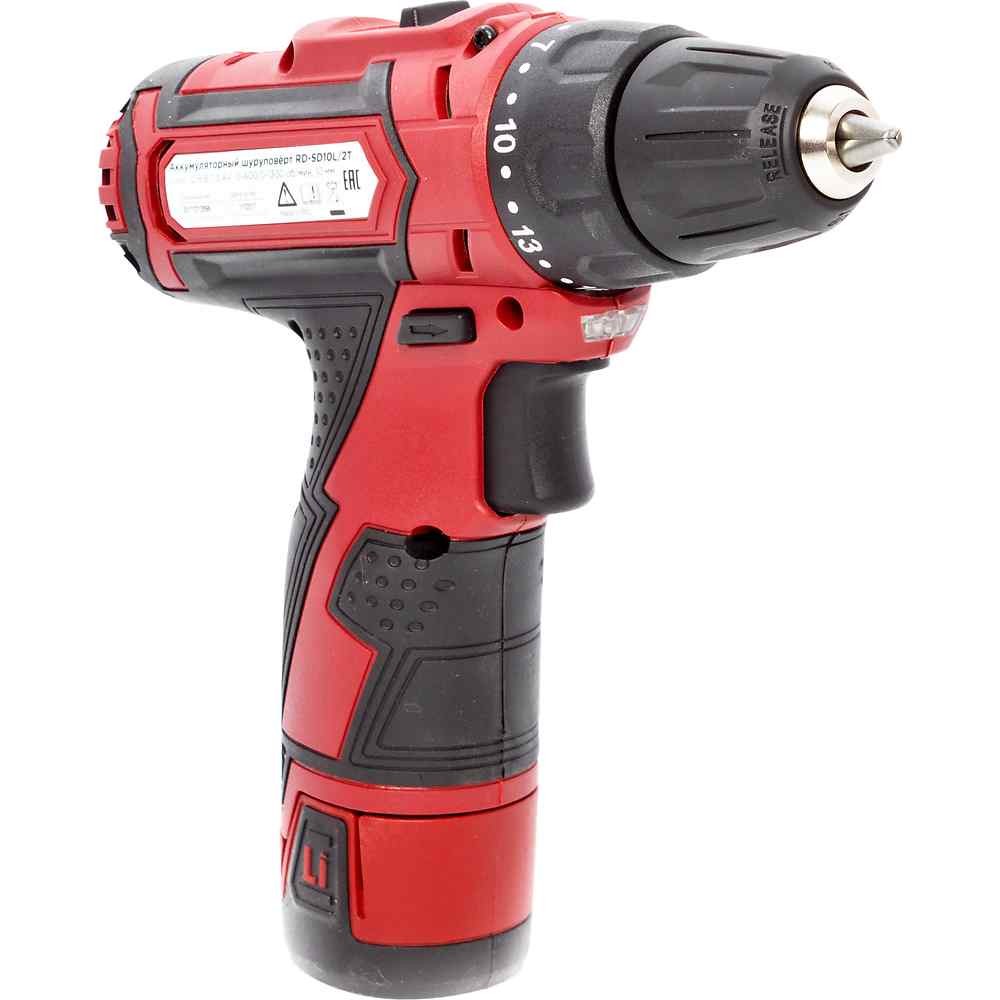 Аккумуляторная дрель-шуруповерт REDVERG RD-SD10L/2-1T
