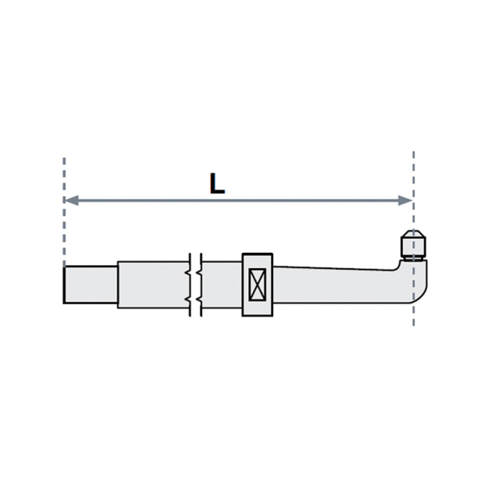 FUBAG Нижнее плечо прямое O 22 х 125мм для серии SG 4-6