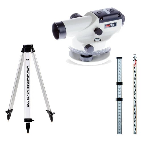 Нивелир оптический ADA Basis + рейка ADA STAFF 3 + штатив ADA Light