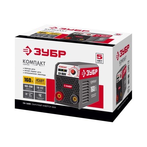 Аппарат сварочный инверторный ЗУБР СА-160К