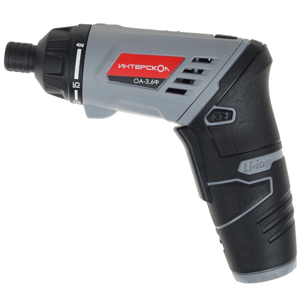 Аккумуляторная отвертка ИНТЕРСКОЛ ОА-3.6Ф 433.3.2.00