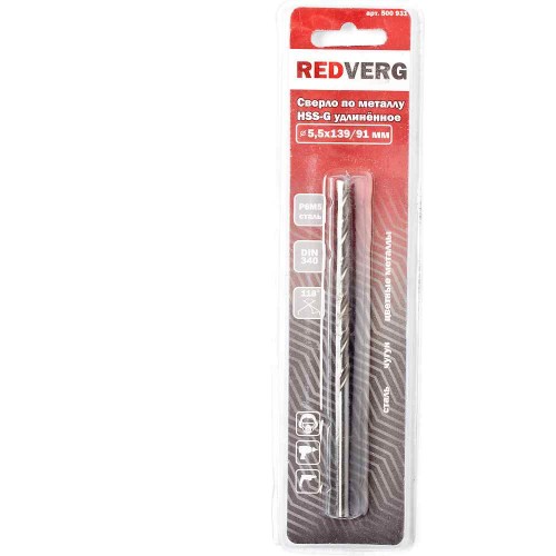Сверло по металлу REDVERG HSS-G 5х132мм (500921)