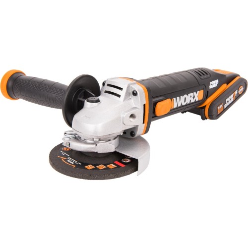 Машина шлифовальная угловая аккумуляторная WORX WX800, 20В (кейс)