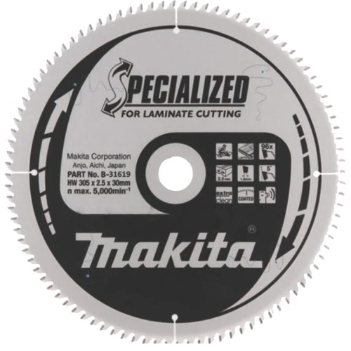 Диск пильный по ламинату Makita 305x30мм 96T (B-31619)