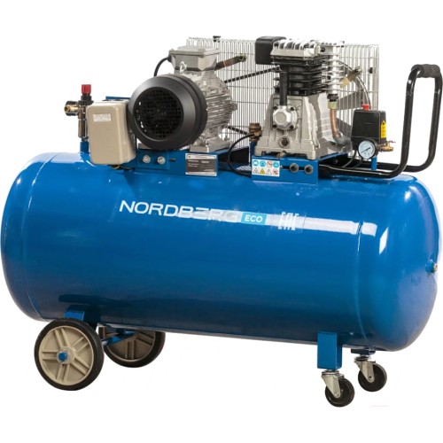 Компрессор поршневой с ременным приводом, объем 200 л NORDBERG ECO NCE200/660