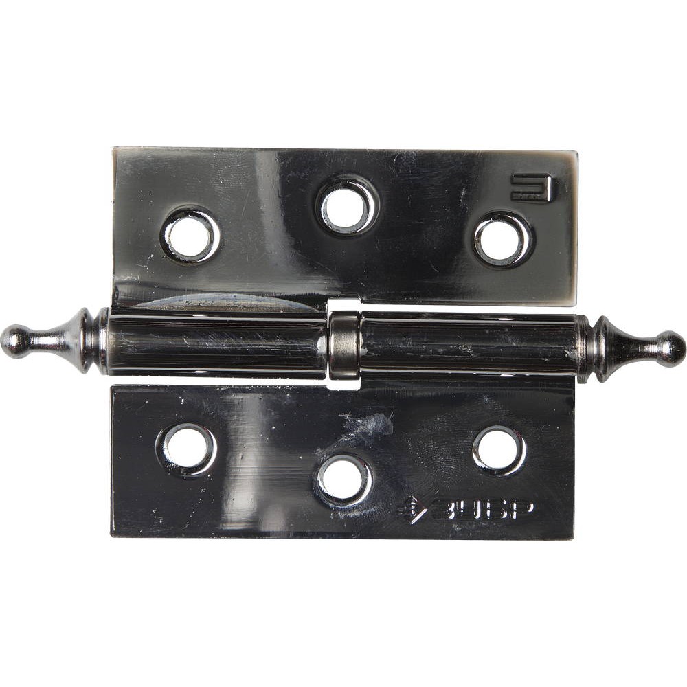 ЗУБР 75 х 63 х 2.5 мм, разъемная, правая, цвет хром (CP), 2 шт, карточная петля (37605-075-2R)