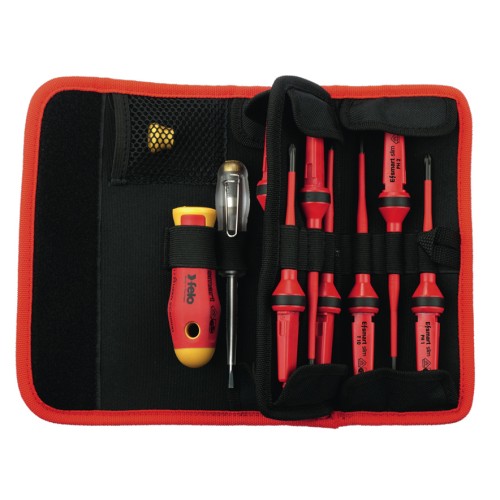 Felo Набор стержней диэлектрических SL/PH/PZ/TX и рукоятка E-SMART в поясной сумке, 12шт 06381204