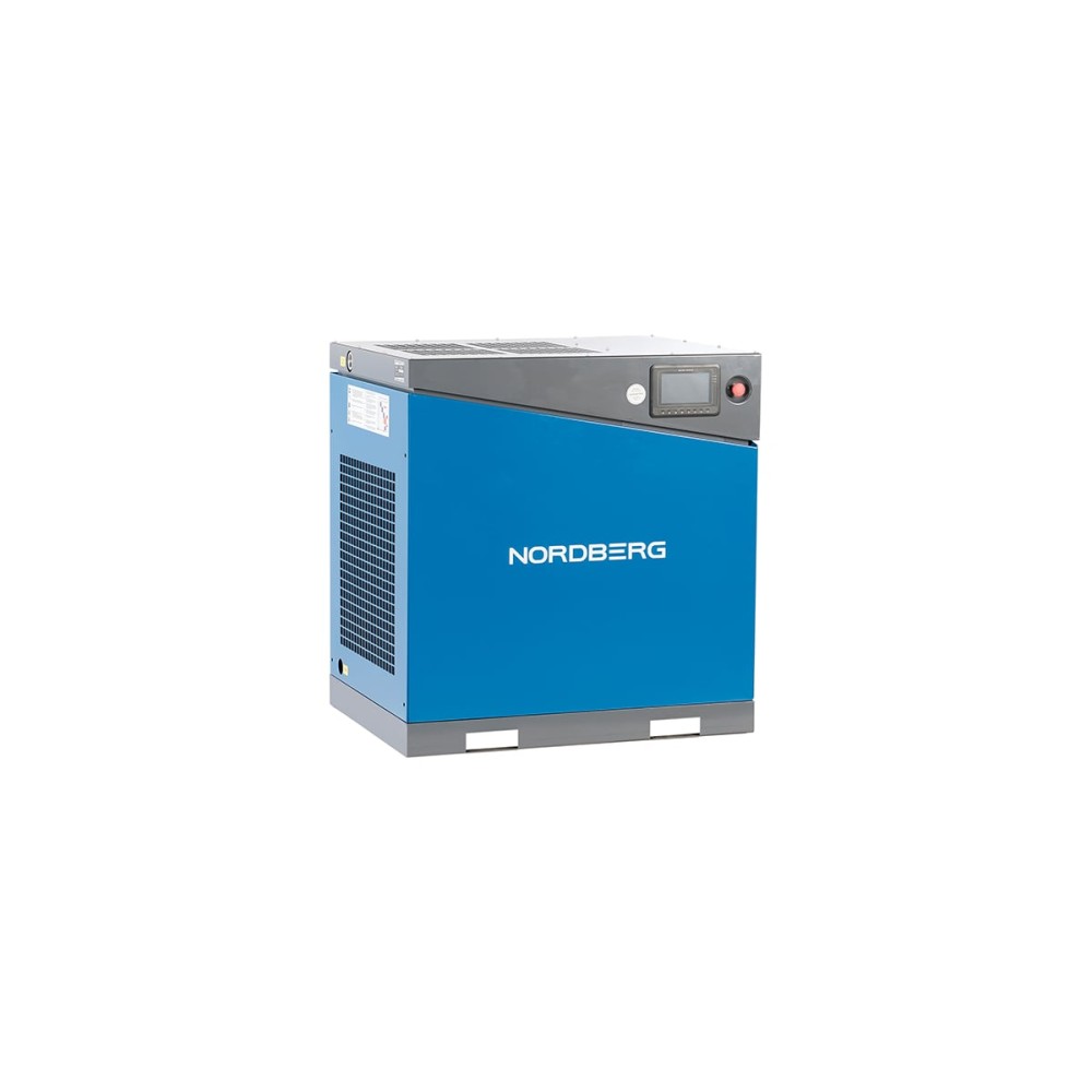 Компрессор винтовой, 22кВт, 15Бар, 2200л/мин, IP55, без ресивера NORDBERG NCA30