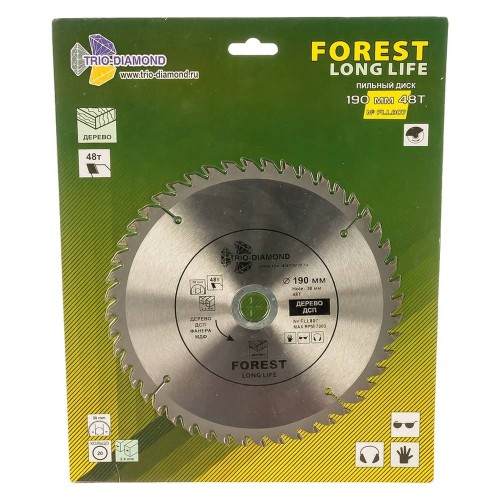 Диск пильный по дереву Trio-Diamond 190х30мм 48Т (FLL807)