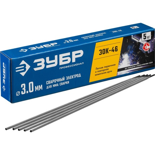 Электрод сварочный ЗУБР ЗОК-46 П3х350мм 5кг