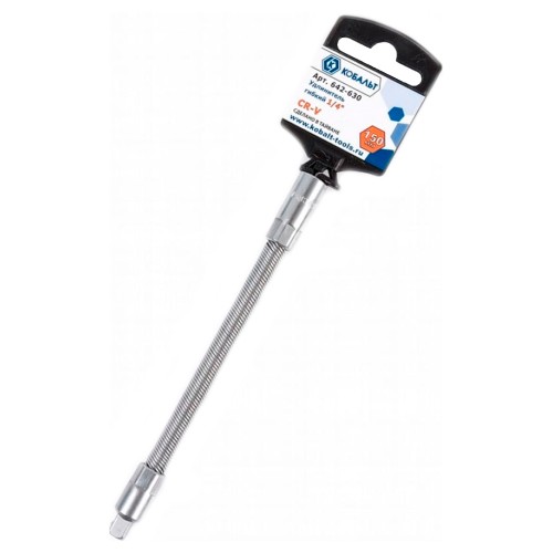 Удлинитель Кобальт 1/4" 150мм гибкий (642-630)