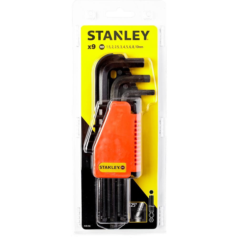 Набор торцевых шестигранных ключей STANLEY 9шт 0-69-256