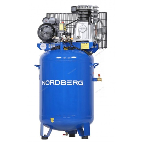 Компрессор вертикальный поршневой с ременной передачей 220 В, ресивер 150 л, 446 л/мин NORDBERG NCEV