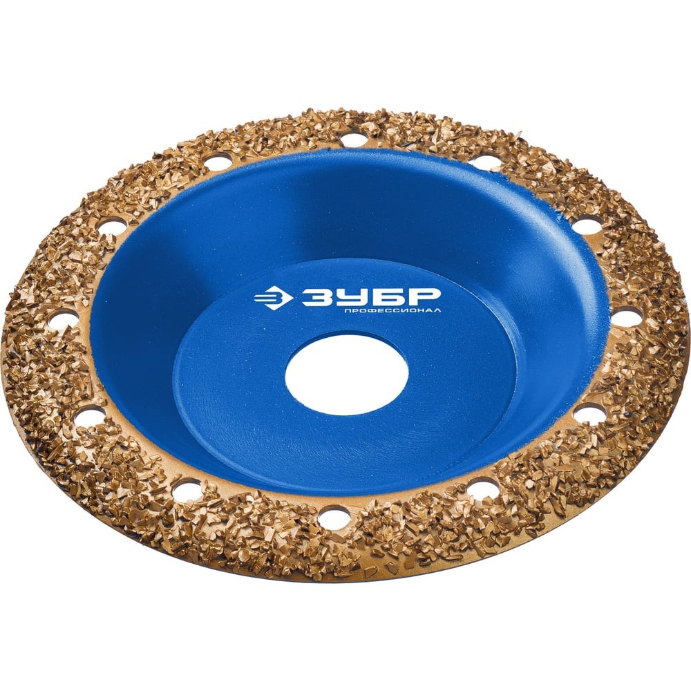 ЗУБР №2 среднее зерно, 125 мм, ВК8, наклонная обдирочно-шлифовальная чашка, Профессионал (33435-2)